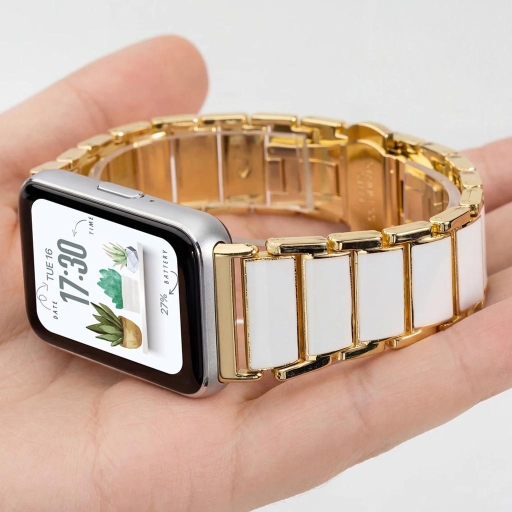 Ceramic Bracelet For Samsung Galaxy Fit 3 Strap Correa Men Women Band Watchband For Samsung Galaxy Fit3 Accessories