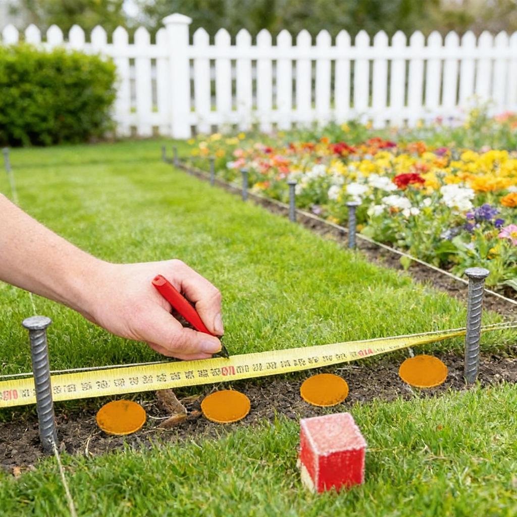 Property Markers 2-Piece Heavy Duty 12inch Bright Orange Color Driveway Markers For Garden Trail Yard Driveway Boundary Paving
