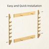 Bamboo Fishing Rod Storage Rack Large Capacity Space Saving Fishing Rod Display Rack Wall Mounted Fishing Rod Holder Living Room