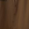 INCERUN Oversized Men Lapel Neck Patchwork Buttons Casual Shirts
