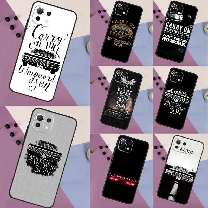 Supernatural CARRY ON MY WAYWARD SONS Hoesje Voor Xiaomi 13T 13 14 Pro 11T 12T 12 Lite 12X POCO F5 X3 X4 X5 Pro F3 F4 M5s C65 Cover
