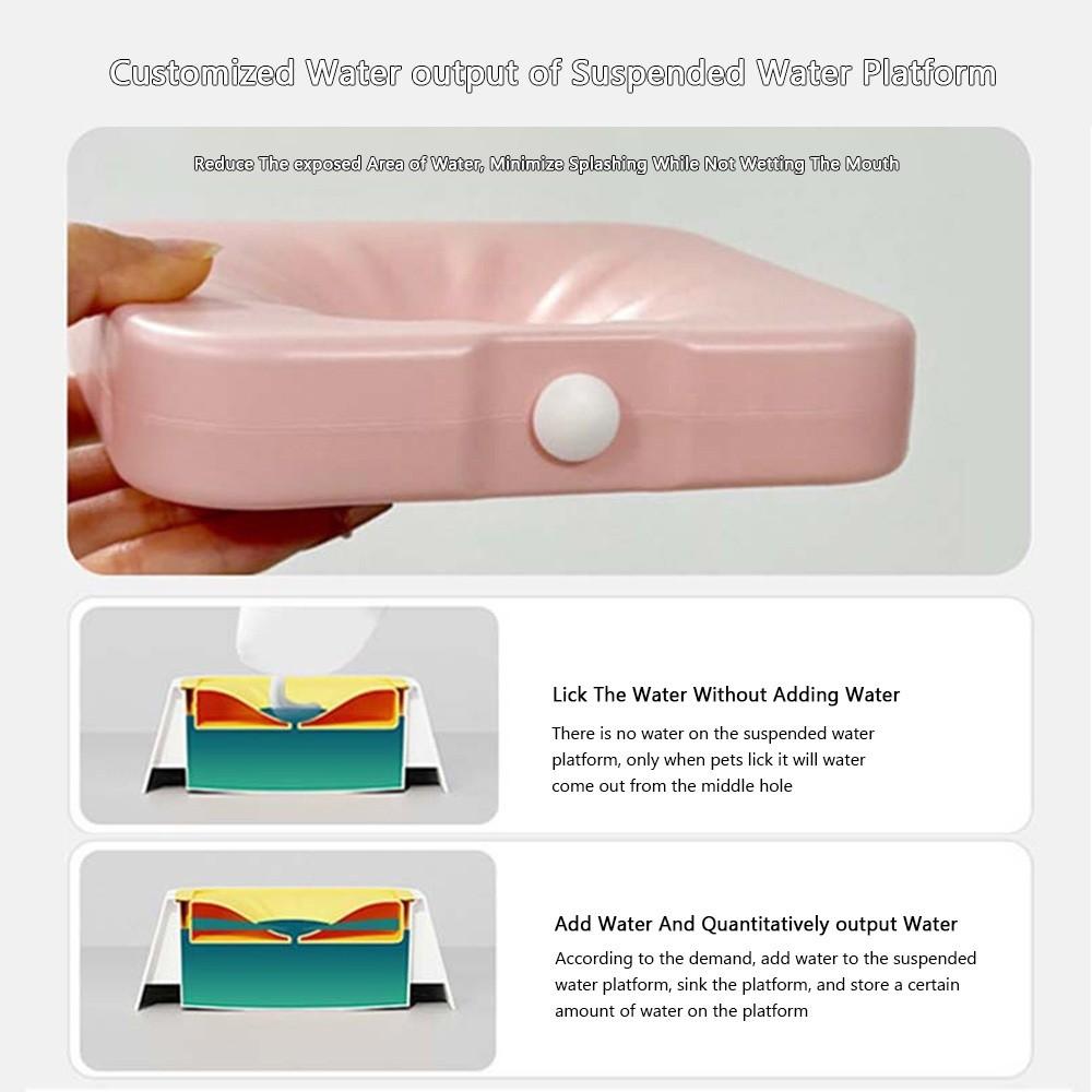 Non-wet Mouth Pet Water Fountain Anti-spill Pet Supplies New Dog Water Bowl