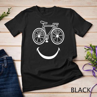 Lustiges Fahrrad Lächeln Bike Lachendes Gesicht Biker T-Shirt Unisex T-Shirt