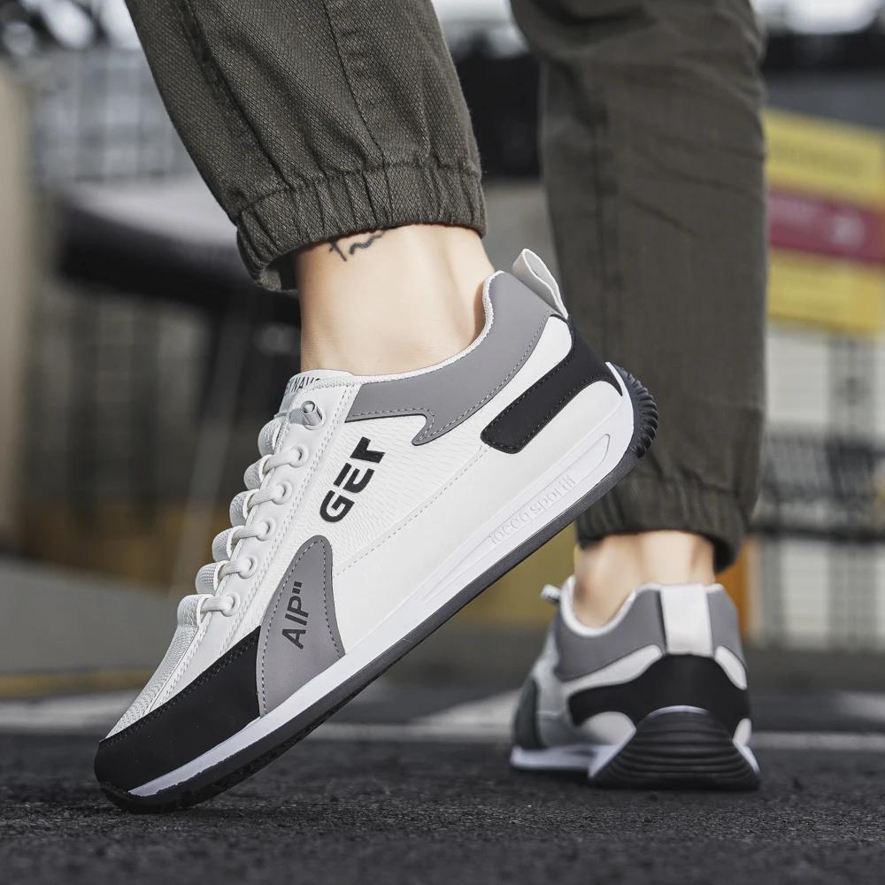 Sapatos de Corrida Masculinos Esporte ao Ar Livre Tênis de Corrida Novos Sapatos Vulcanizados Tênis Casuais Planos para Homens Sapatos Zapatillas Hombre