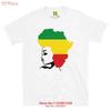 Fifth Degree African Print T Shirt For Ladies Rastafari Rastafarian Clothing Reggae Themed Outfits Jamaica Art Vintage