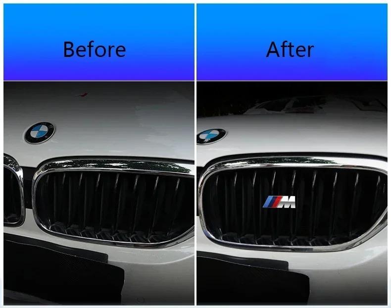 For BMW  E91 X5 E70 F11 E30 F31 X3 F25 E61 E83 X1 E53 E87 F40 F32 E70 F36 E46 BMW Grille Emblem Car Front Modification M Badge DI9