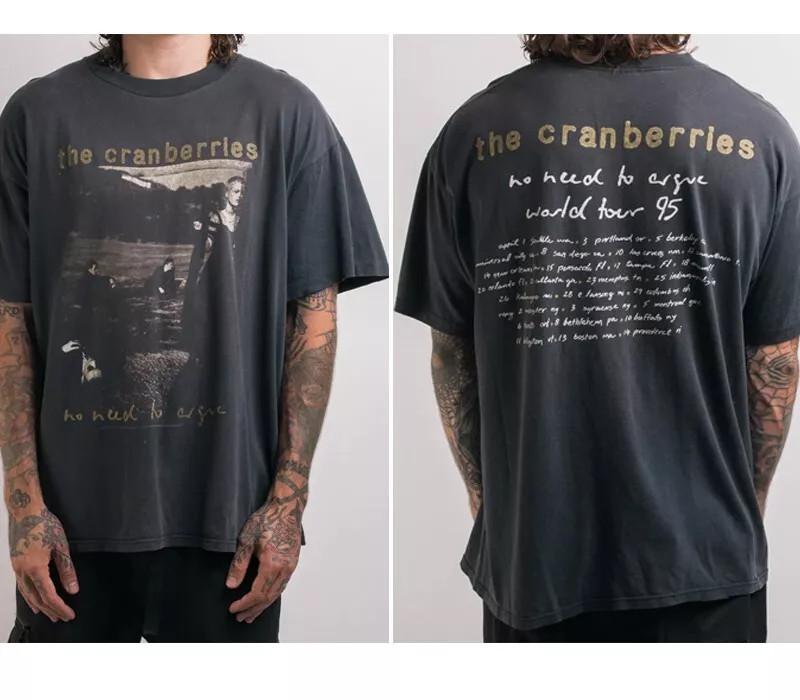 1995 The Cranberries No Need To Argue Tour T-Shirt 2 sided black tee KN447 Unisex T-Shirt XXXXL