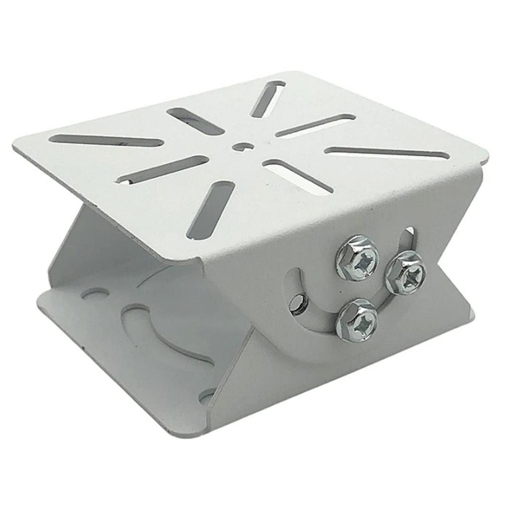 Heizi CCTV držáky, Sada 2 kusů, Montážní držáky pro kamery, Nastavitelný úhel, Montážní základna pro bezpečnostní kamery, Pevný držák, Bezproblémový (Bílý)