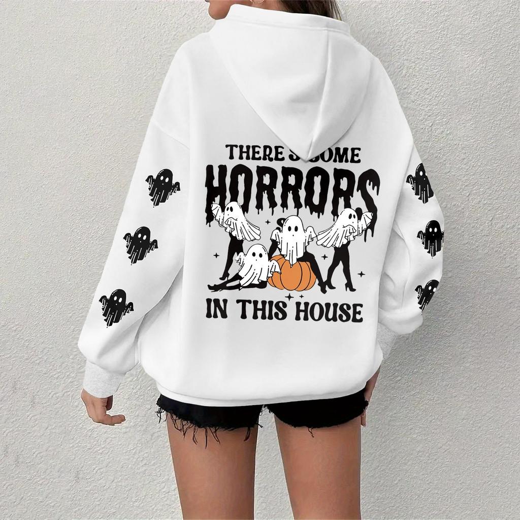 Women's Sweatshirt Casual Long Sleeve Atmosphere Top Loose Popular Round Neck Pullover Sweatshirt Top