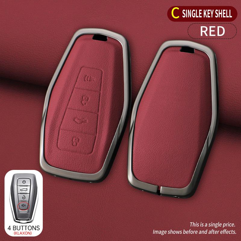 Zinc Alloy Auto Key Fob Cover Case Housing Fit For Geely Okavango Coolray Atlas Monjaro Tugella Emgrand Gt S Proton X50 X70 X6 X7 Ex7 Gc9