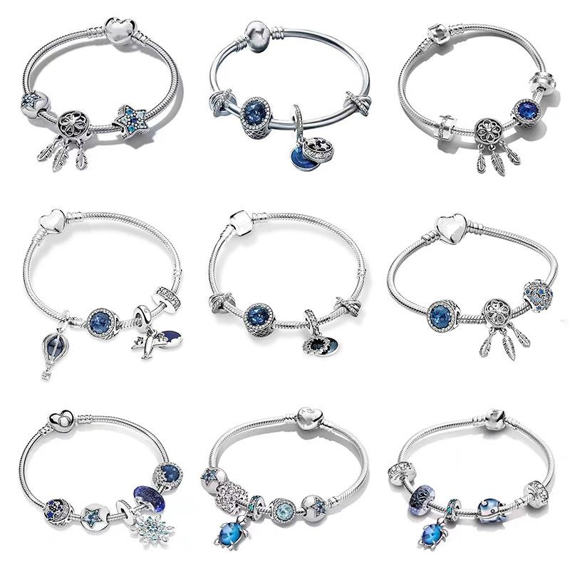 2026 Ocean Bracelet Set 925 Silver Dream Catcher Ocean Journey Starry Fairy Tale Bracelet