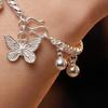 Sweet Butterfly Pendant Bracelet Light Luxury Simple Bracelet Fashionable Beaded Bracelet  Gifts