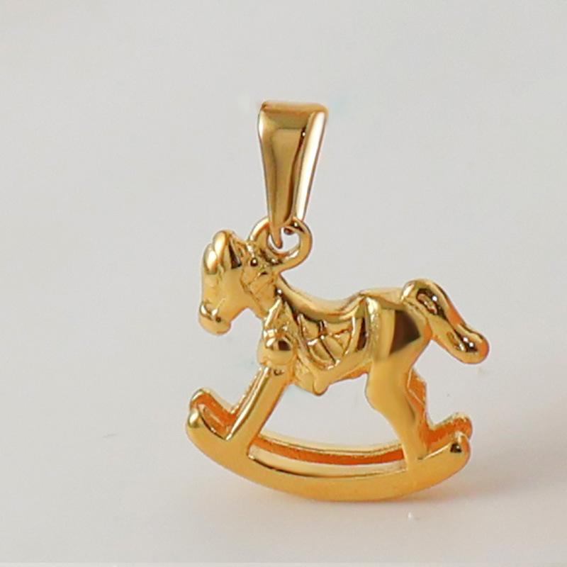 Stainless Steel Unicorn Tiger Horse Pendant For Diy Personalized Animal Necklace Bracelet Charms Jewelry Making Accessories