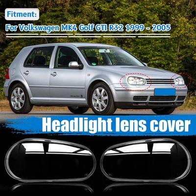 Front Headlight Clear Lens Cover Clear Headlamp Shell For 1999-2005 Volkswagen MK4 Golf GTI R32 Headlight Lens Lampshade