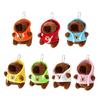 Lovely Hangings Decorations Sweet Plush Hoodies Capybara Keychain Pendant Keyring Decoration Bag Hangings Ornament