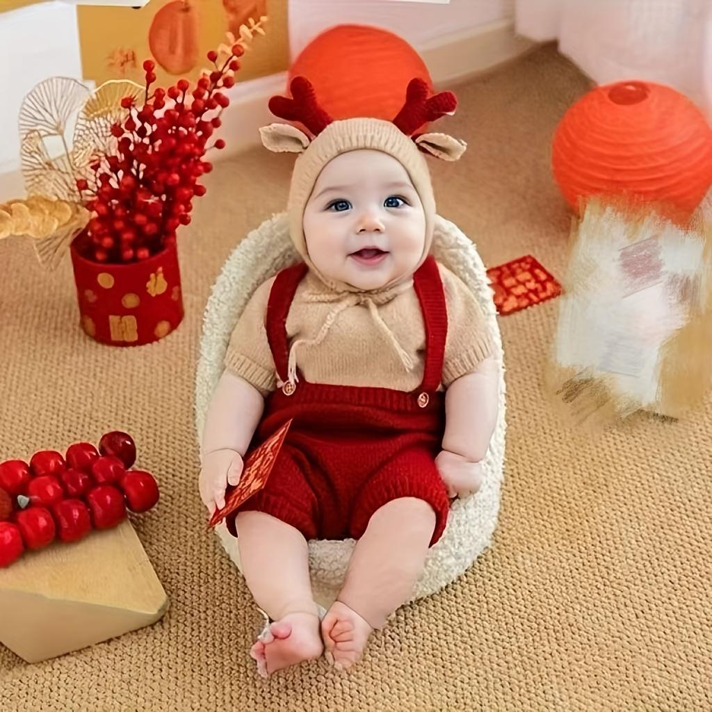 Holiday Gift Studio Photography Prop Sofa - Polyester Fiber, Cozy Pose for Youngsters Ideal for Photo Shoots and Video Recording