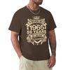 Born In 1965 59 Years Of Being Awesome 59th Birthday Gift T Shirt Harajuku Short Sleeve T-shirt 100% Cotton Graphics Tshirt Tops