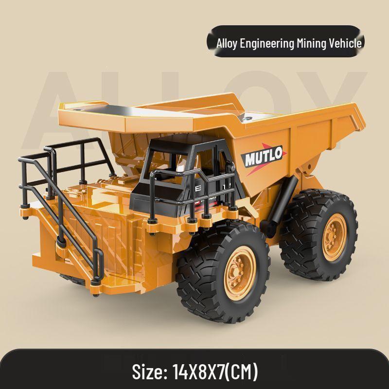 Hand-Cranked Kids Excavator Toy - Inertial Digger Model Engineering Vehicle, Perfect June 1st Gift