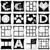 Fashionable Black and White Plaid Pillowcase Cat Paw Letter Print Pillowcase Sofa Cushion Cover Home Bedroom Room Decoration