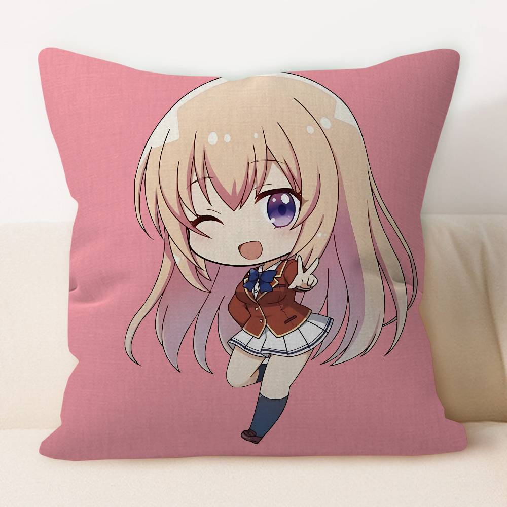 Honami Ichinose Cartoon Kissenbezüge Cartoon Sofa Dekorative Zuhause Doppelseitiger Druck Kurzer Plüsch Niedlicher Kissenbezug