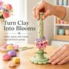 3D Printed Clay Flower Making Tool 9 Shaping Sleeves Handmade Clay Bloom Shaping Sleeves Hand DIY Easy-Press