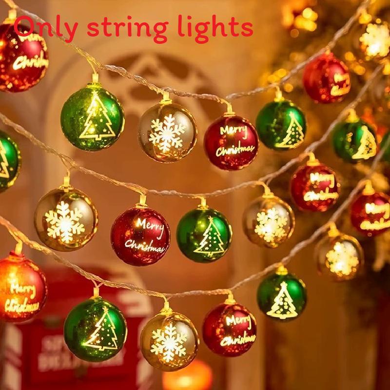 Christmas Led Indoor String Lights With Gift Box Ball For Festive Decor