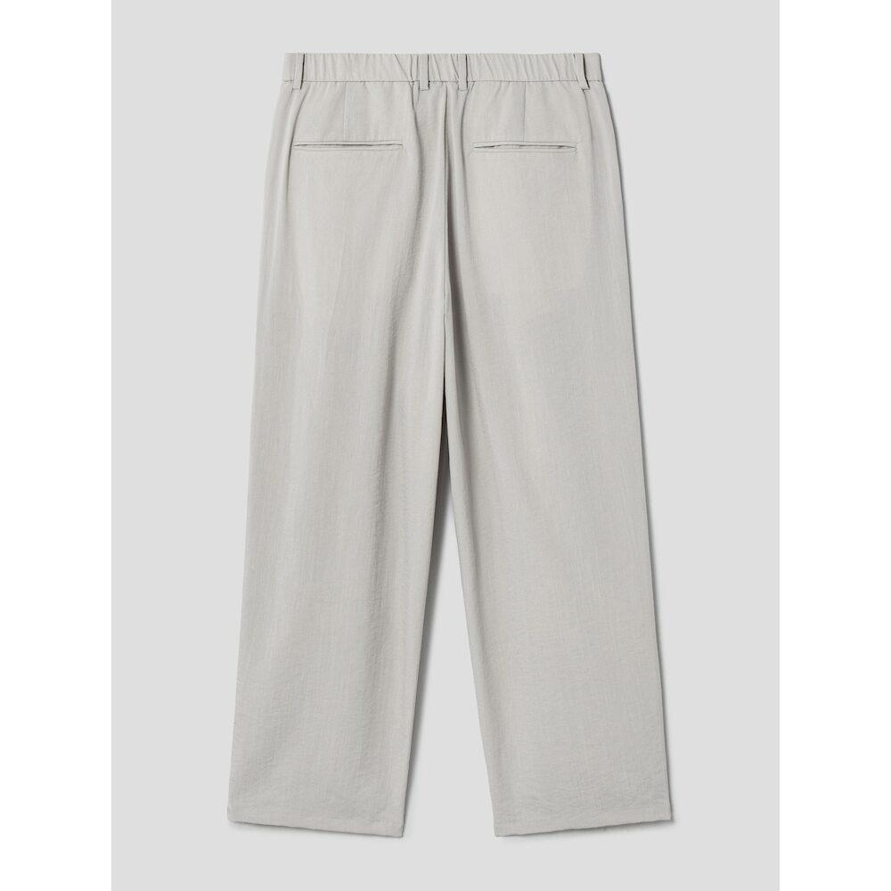 8Seconds Lecture Double-Pleat Wide Slacks Ivory (424721Ly50)