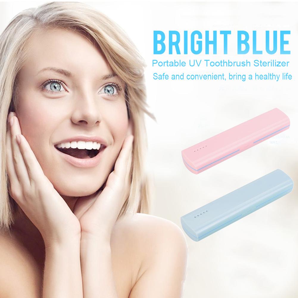 USB / Battery Charging Antibacteria UV Light Portable Toothbrush Sterilizer Cleaner