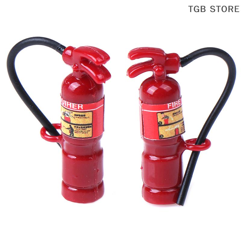 1Pcs 1/12 Miniature Resin Red Fire Extinguisher Dollhouse Miniature Toy