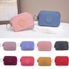 Nueva Cartera de Doble Capa para Mujer Color Sólido Impermeable Billetera para Monedas con Llavero Nylon Portatarjetas de Crédito Exterior