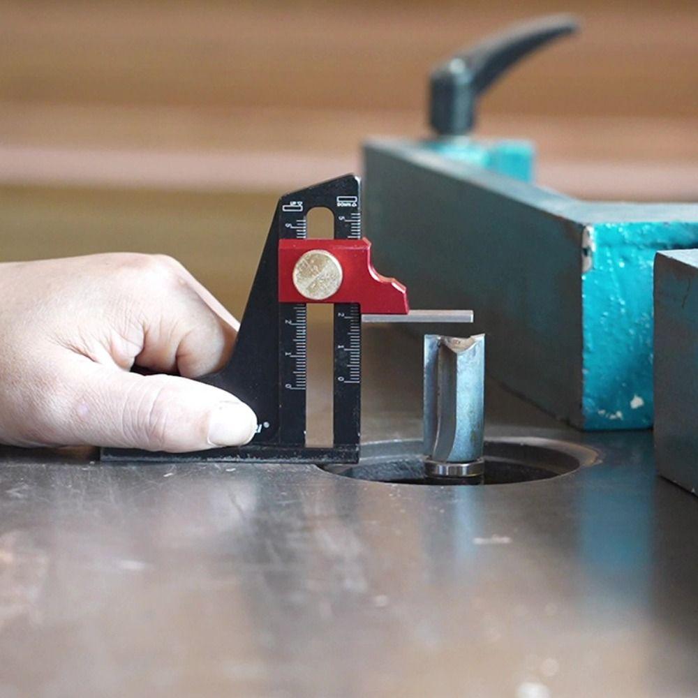 

Dual Scale Height Depth Test Gauge Adjustable 0-5cm Edge Trimming Device Woodworking Tool