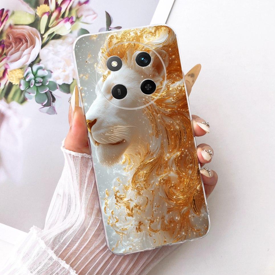 For Honor Magic 7 Lite / Honor X9C X60 Pro Phone Case Chinese Dragon Cute Cat Cartoon Pattern Casing Soft Clear Silicone Cover