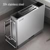 DANLE 304 Stainless Steel Kitchen Knife and Utensil Holder