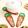 New Carrot Pot Lid Mat Drain Multifunctional Countertop Drain Pad Cutting Board Mat Soft Rubber Spatula Storage Mat