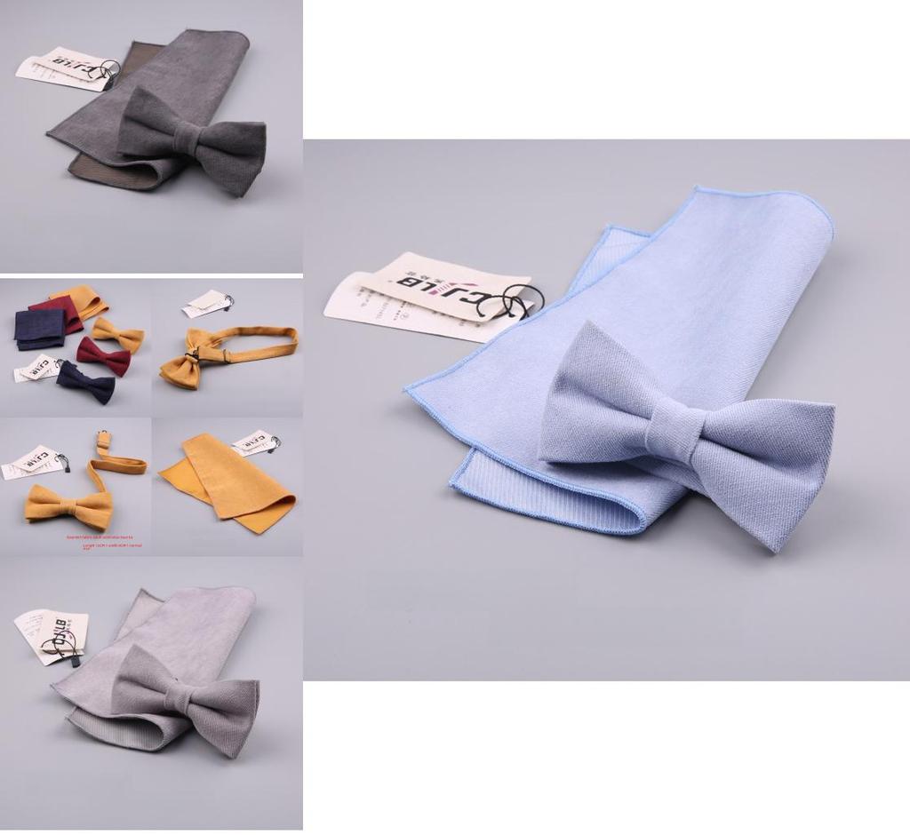 Set Papillon in Cotone per Uomo Donna Eleganti Accessori Formali Regalo per Adulti
