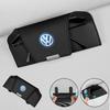 Car Sunglasses Storage Box Sun Visor Leather Eyeglass Case Interior Accessories For VW Scirocco Jetta Polo Tiguan Sharan Touran ze9