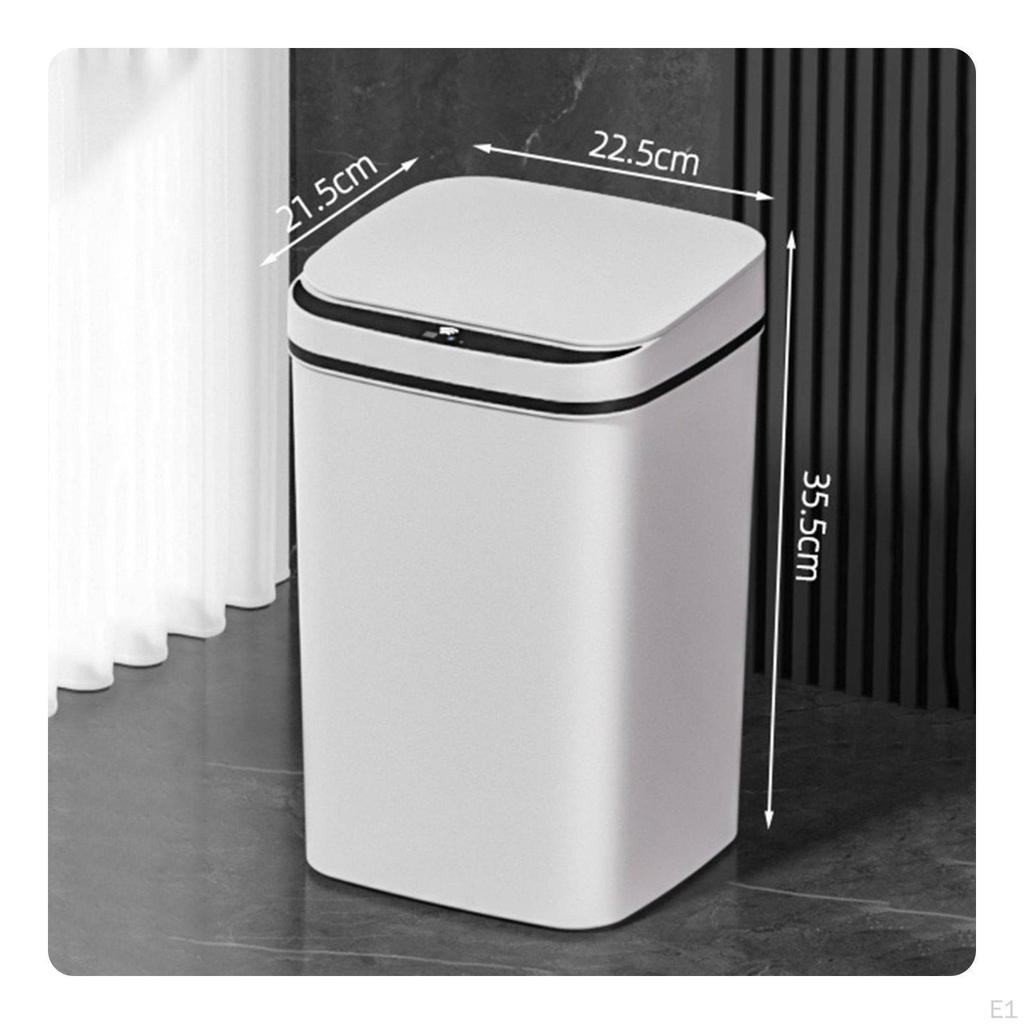 18 MotionSensing Trash Can Long Life Automatic Sealed Waste Bin White 18L