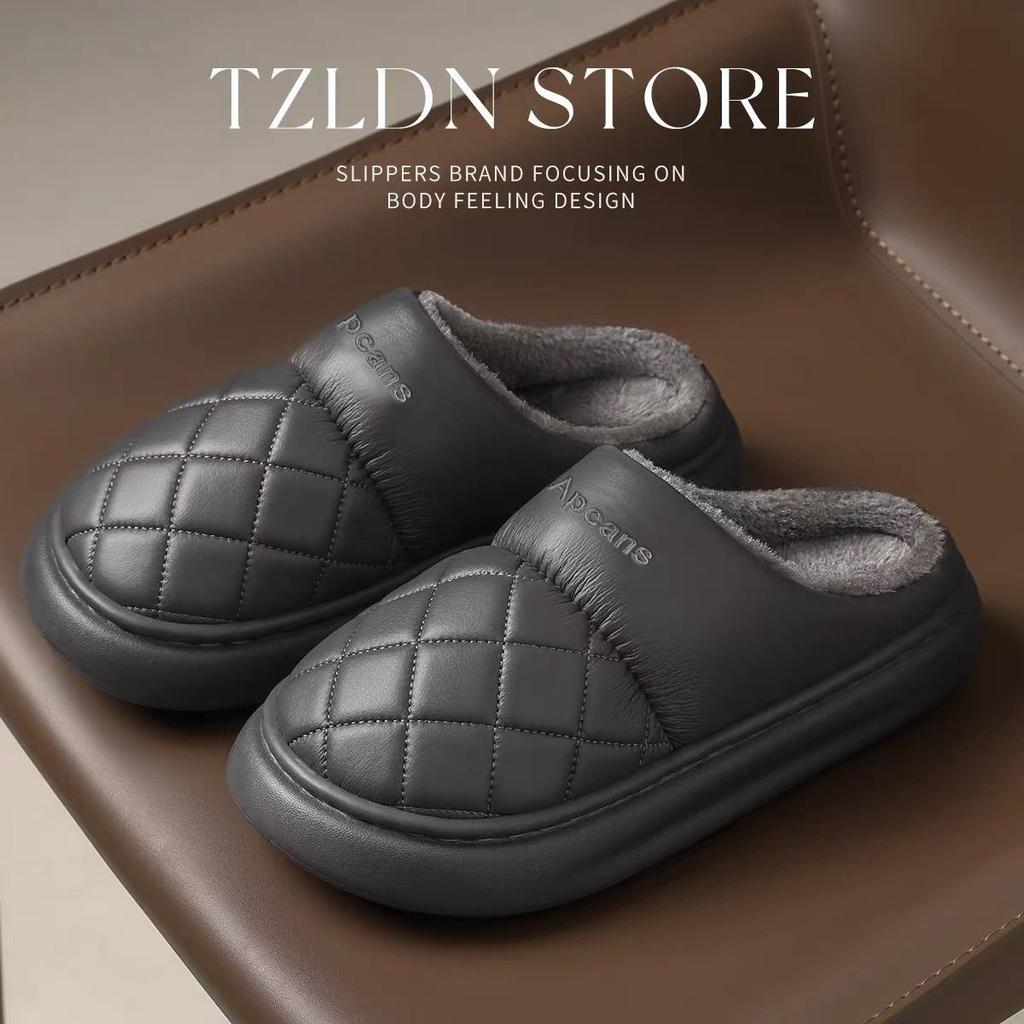 The Elderly Cotton Slippers Autumn and Winter 2025 New Indoor Home Non-slip and Odorless Velvet Warm Waterproof Cotton Mop