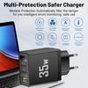3.5A Smart USB + 2PD Digital Display Travel Charger for Mobile Phones