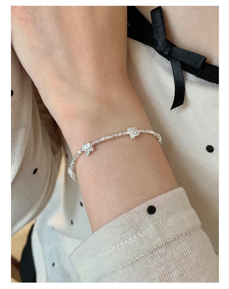 Chic Silver Butterfly Bracelet for Women - Stylish, Unique, and Trendy Hand Jewelry