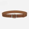 Retro Matte Leather Women's Belt, Fashionable Simple Reverse Velvet Versatile Match with Jeans High-end Decorative Belt for Women