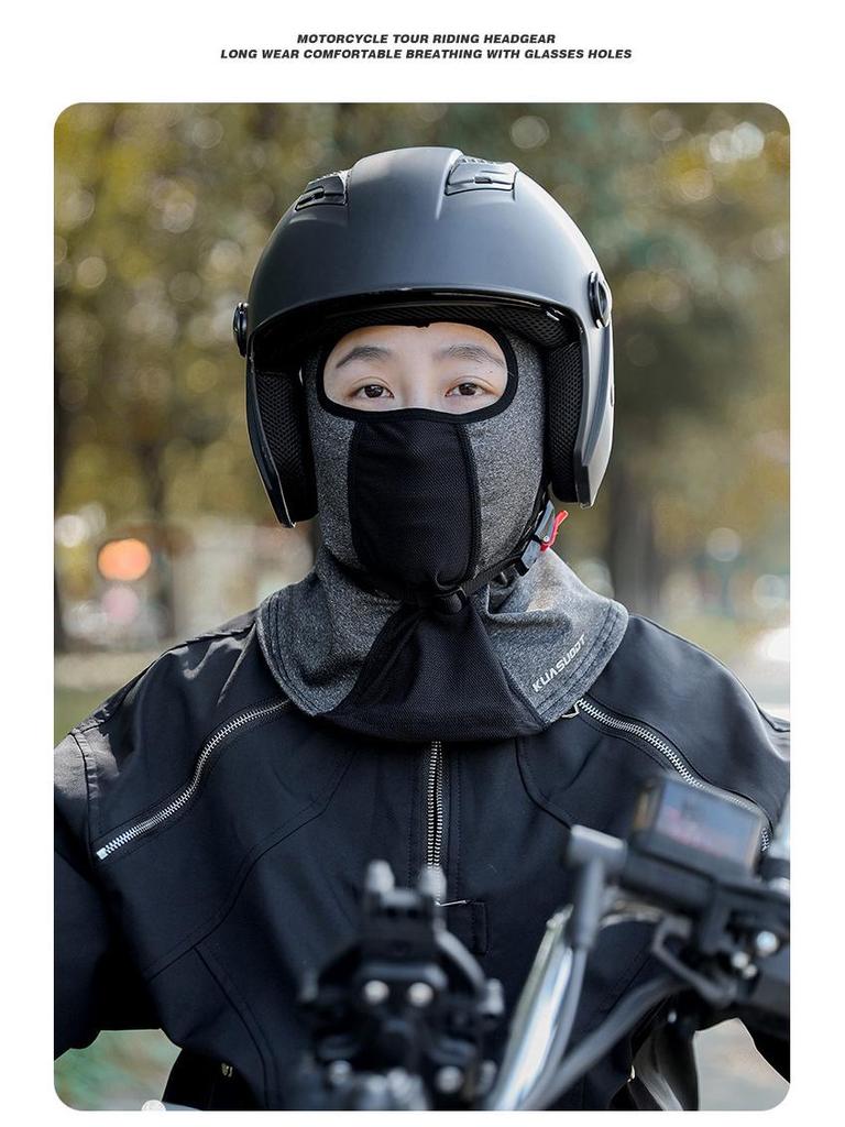 Warme Fleece- Sturmhaube: Winddichte Vollgesichts-Motorrad-Skimaske für Männer & Frauen