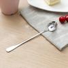 ABWR-New 2Pc Long Handle Stainless Steel Tea Coffee Spoon Cocktail Ice Cream Spoon Spoons Cutlery Round Head