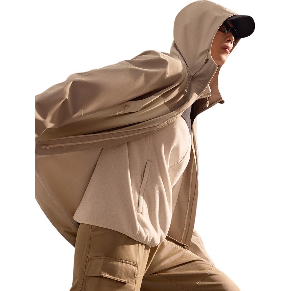 Anta Mens Outdoor Series 3-In-1 Hiking Hooded Zip-Up Long Sleeve Waterproof Windproof Breathable Durable Jacket Men jackets 952447612-1