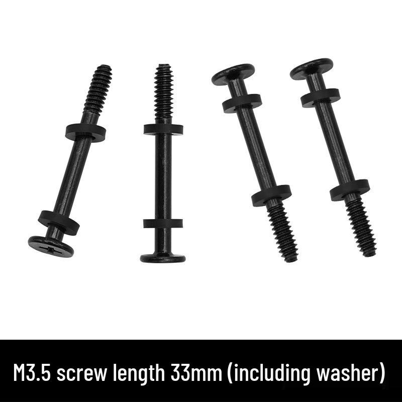 Custom PC Case Fan Hand-Tightened M4 Screw with Nut - Shock-Absorbing Long Fixing Screw