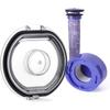 Bin Lid Cap Replacement for Dyson V7 V8 Vacuum Cleaner with Pre&Post HEPA Filter Set,Dust Bin Door Parts/Dust Bucket Cover Replacement Parts