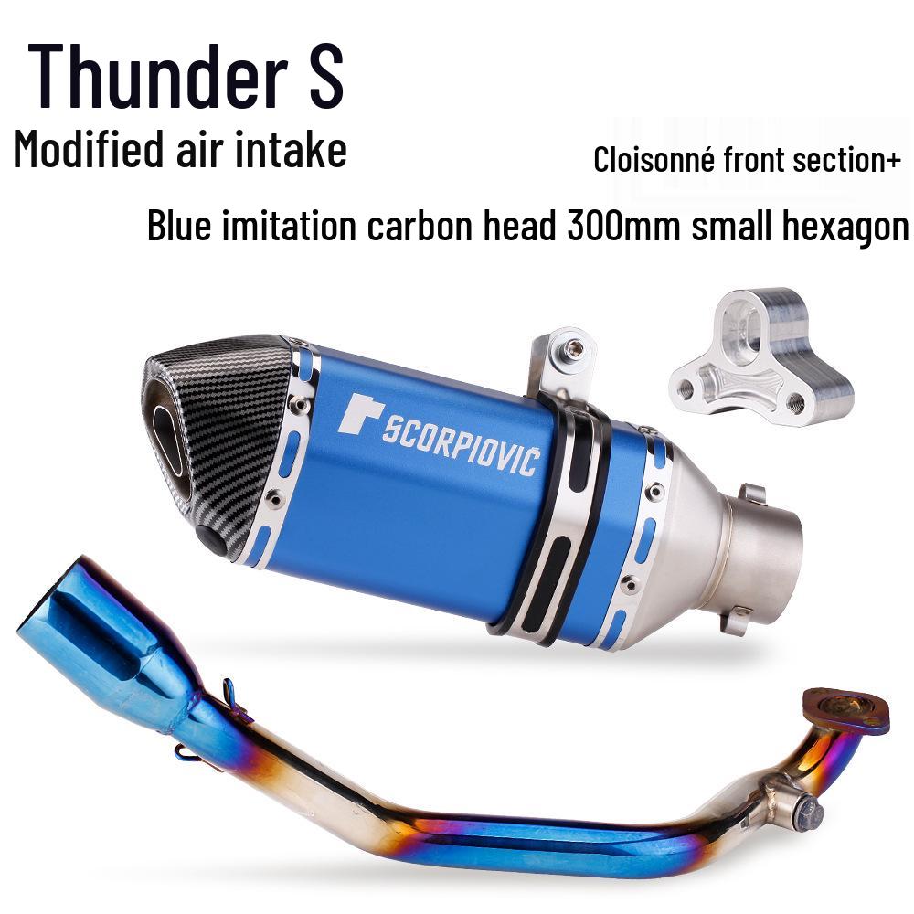 Kymco Thunder S RACING Exhaust Mod: Direct-Fit Tail Section for 17-21 Scooters