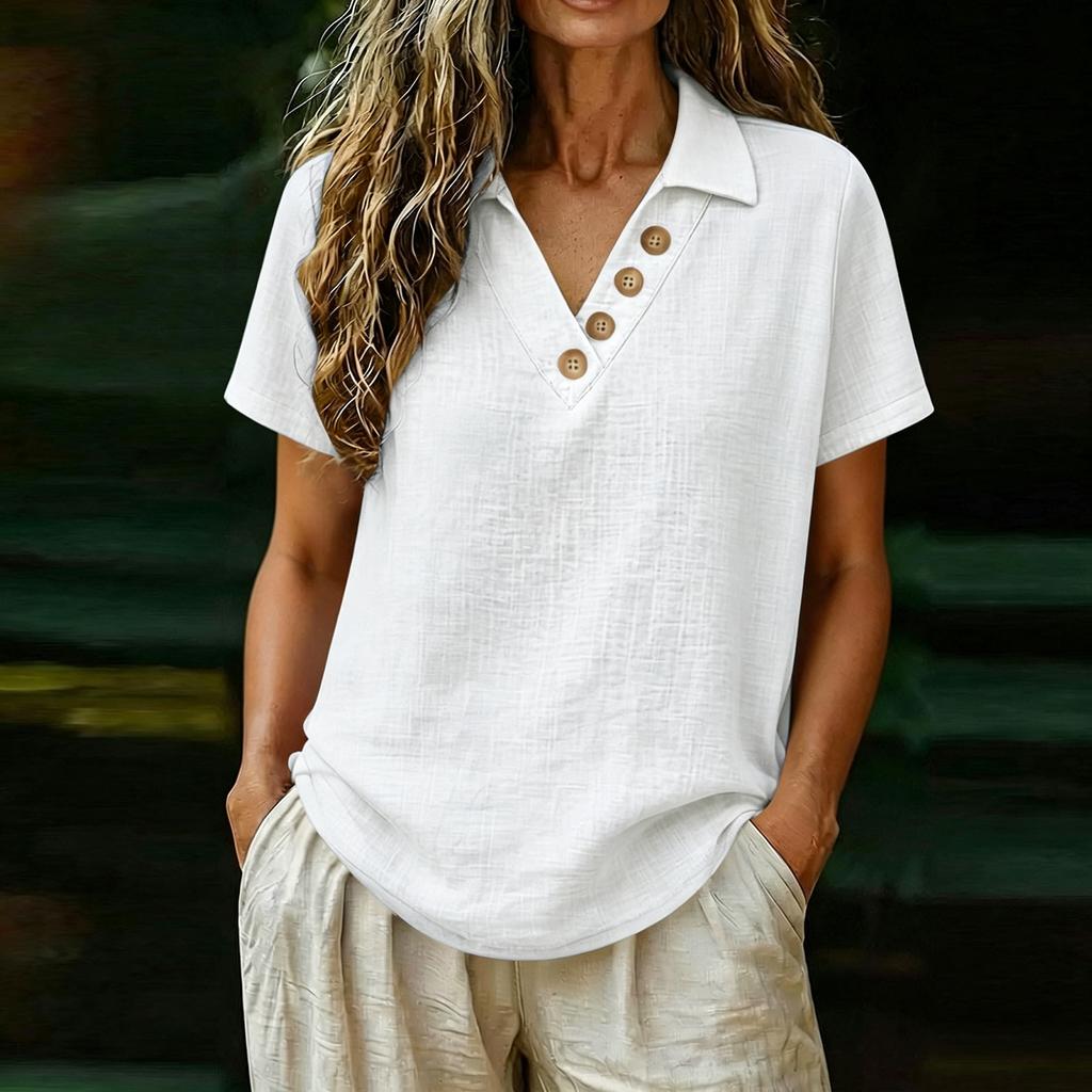Women's Fashion Loose-Fit -Color Casual Top