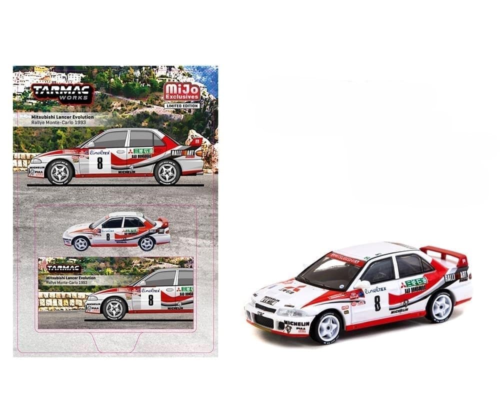

Tarmac Works Mitsubishi Lancer Evolution Ралли Монте-Карло 1993 Tarmac Works Parmander 1/64 K. Эрикссон/С. [элемент] белый