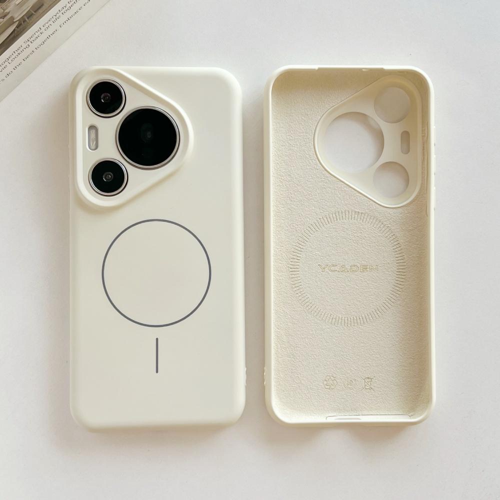Liquid Silicone Soft Magnetic Phone Case For Huawei Pura 80 70 60 50 Ultra Mate 70 60 50 40 Pro Plus Nova 14 13 12 Cover
